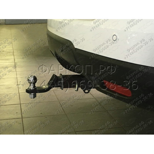 TCU00017 ТСС Фаркоп на Nissan X-Trail T32 2015-2018, 2018-2022 без подрезки бампера. Тип шара: E (шаровый узел под американский квадрат). Нагрузки: 1600/100 кг