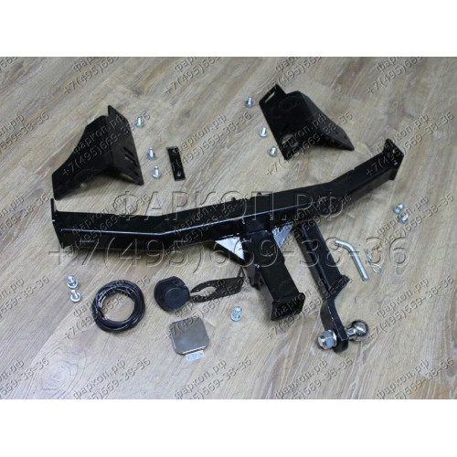 TCU00017 ТСС Фаркоп на Nissan X-Trail T32 2015-2018, 2018-2022 без подрезки бампера. Тип шара: E (шаровый узел под американский квадрат). Нагрузки: 1600/100 кг
