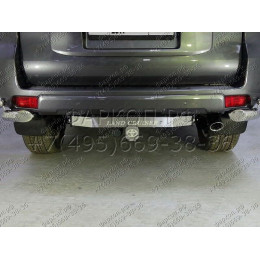 TCU00062 ТСС Фаркоп на Toyota Land Cruiser Prado 150 2009-2023 с накладкой с надписью Land Cruiser без подрезки бампера. Тип шара: E (шаровый узел под американский квадр