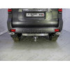 TCU00062 ТСС Фаркоп на Toyota Land Cruiser Prado 150 2009-2023 с накладкой с надписью Land Cruiser без подрезки бампера. Тип шара: E (шаровый узел под американский квадрат). Нагрузки: 1800/120 кг