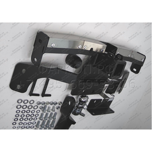 TLT-21-991124.00 PT GROUP Фаркоп с нержавеющей накладкой на Toyota Land Cruiser 300 2021-, Lexus LX600 2022- без подрезки бампера. Тип шара: E (легкосъемный шар под квадрат). Нагрузки: 3500/140 кг, масса фаркопа 14,2 кг (без электрики в комплекте)