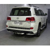 TCU00063 ТСС Фаркоп на Toyota Land Cruiser 200 2007-2021 с накладкой с надписью Land Cruiser без подрезки бампера. Тип шара: F. Нагрузки: 1500/100 кг