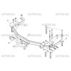 TY 39 AVTOS Фаркоп на Toyota Alphard 2008-2015. Невидимая подрезка бампера. Тип шара: A. Нагрузки: 2000/75 кг, масса фаркопа 18,5 кг (без электрики в комплекте)
