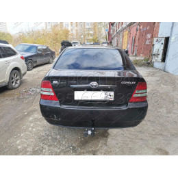 H.T44.A HALTY Фаркоп на Toyota Corolla E120 седан 2000-2006. Требуется подрезка бампера. Тип шара: A. Нагрузки: 1000/60 кг, масса фаркопа 14,7 кг