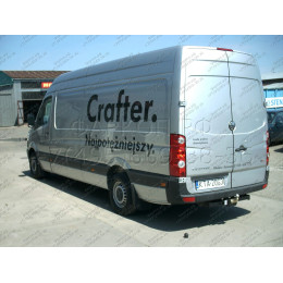 V-032 STEINHOF Фаркоп на Mercedes Sprinter II фургон/микроавтобус/шасси (3,0T/3,5T) (3,250/3,665/4,325 м) без ступеньки, одинарные колеса 2006-2019, Volkswagen Crafter фургон/микроав