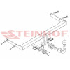 V-049 STEINHOF Фаркоп на Volkswagen Golf V хетчбек 3/5 дверей 11/2003-2008, Golf VI хетчбек 3/5 дверей 10/2008-2012. Требуется подрезка бампера. Тип шара: AH (горизонтальное быстросъемное крепление шара на ключе). Нагрузки: 1800/75 кг, масса фаркопа 16,4 
