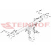 V-157 STEINHOF Фаркоп на Seat Alhambra 2012-2020, Volkswagen Sharan 2012-2020 без подрезки бампера. Тип шара: AV (вертикальное быстросъемное крепление шара на ключе). Нагрузки: 2500/100 кг, масса фаркопа 22,52 кг (без электрики в комплекте)