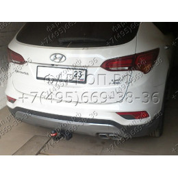 4258-A ORIS Фаркоп на Hyundai Santa Fe 2012-2018, Hyundai Grand Santa Fe 2013-2018, Kia Sorento 2012-2015, кроме Prime. Необходима подрезка бампера. Тип шара: A. Нагрузки: 2000/100 кг, масса фа