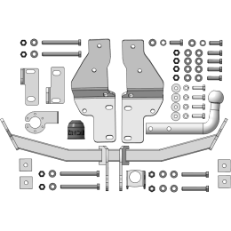 ZH103A ZINCAR Полностью оцинкованный фаркоп на Hyundai Santa Fe 2012-2018, Hyundai Grand Santa Fe 2014-2018, Kia Sorento 2012-2020, кроме Prime. Необходима подрезка бампера. Тип шара: A. Н