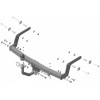 92107-A MOTODOR Фаркоп с оцинкованным шаром на Lada XRay 2016-2022, Lada X-Ray Cross 2018-2022 без выреза в бампере. Тип шара: A. Нагрузки: 900/75 кг, масса фаркопа 15 кг (без электрики в комплекте)