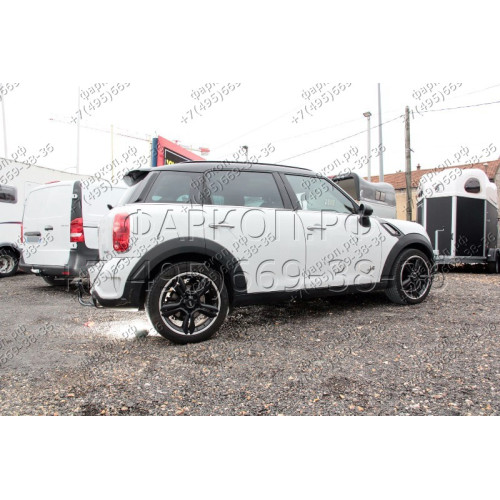 323097600001 WESTFALIA Фаркоп на MINI Countryman 4x4 2010-2017. Вертикальное быстросъемное крепление шара (снятие защищено ключом). Невидимый вырез в бампере. Нагрузки 1200/75 кг, масса фаркопа 21 кг