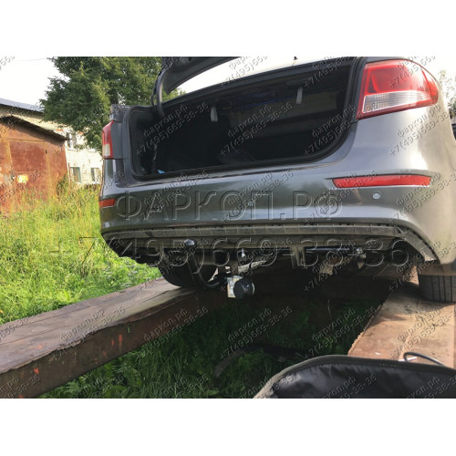 H219-A Лидер-плюс ТСУ для Hyundai Solaris седан 2010-2017 (необходима подрезка бампера), Kia Rio III седан 2011-2017 (необходима подрезка бампера), Kia Rio III хетчбек 2011-2017 (необходима подрезка бампера), Hyundai Solaris хетчбек 2010-2017 (без выреза 