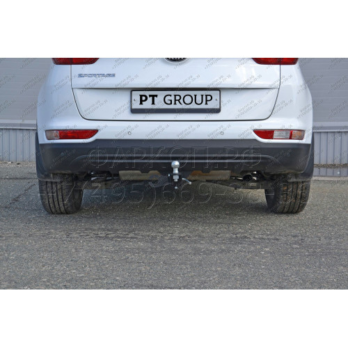 KSG-16-991122.00 PT GROUP Фаркоп на Hyundai Tucson 2015-2021, Kia Sportage 2016-2022 без подрезки бампера. Тип шара: E (легкосъемный шар под квадрат). Нагрузки: 2500/80 кг, масса фаркопа 16,7 кг (без электрики в комплекте)