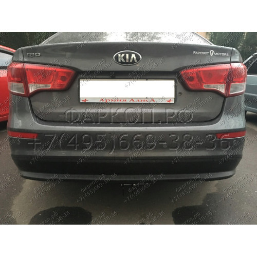 H219-A Лидер-плюс ТСУ для Hyundai Solaris седан 2010-2017 (необходима подрезка бампера), Kia Rio III седан 2011-2017 (необходима подрезка бампера), Kia Rio III хетчбек 2011-2017 (необходима подрезка бампера), Hyundai Solaris хетчбек 2010-2017 (без выреза 