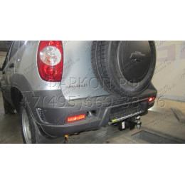 1230-EN ORIS Фаркоп на Шниву (Chevrolet Niva 2123) 4x4 под американский квадрат 2002-2020, Lada Niva 2020-2021, Lada Niva Travel 2021- без подрезки бампера. Тип шара: E. Нагрузки: 1500/75
