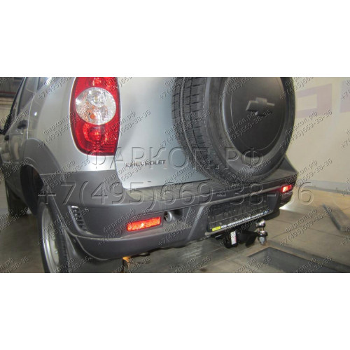 1230-EN ORIS Фаркоп на Шниву (Chevrolet Niva 2123) 4x4 под американский квадрат 2002-2020, Lada Niva 2020-2021, Lada Niva Travel 2021- без подрезки бампера. Тип шара: E. Нагрузки: 1500/75 кг, масса фаркопа 16,7 кг (без электрики в комплекте)