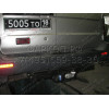 5601-F ORIS Фаркоп на Газель 2705 (глушитель в бок), 3221 цельнометаллический фургон / микроавтобус (глушитель в бок) 1995-2006, Газель NEXT фургон 2016-2020 без подрезки бампера. Тип шара: F. Нагрузки: 2000/100 кг, масса фаркопа 29,9 кг (без электрики в 