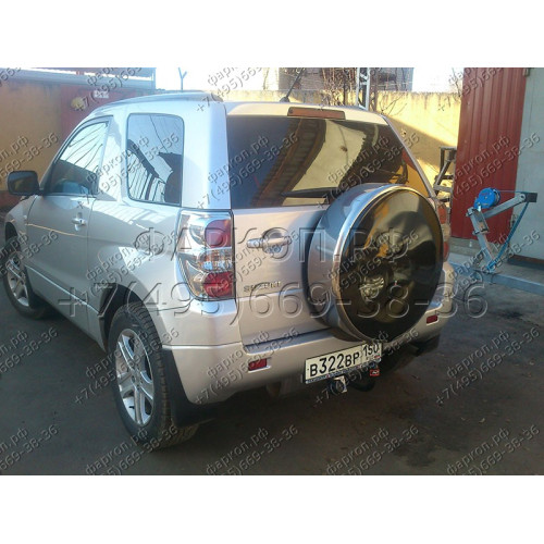 SZ 05 AVTOS Фаркоп на Suzuki Grand Vitara 3/5 дверей 1998-2005, Suzuki Grand Vitara XL7 2001-2006 без подрезки бампера. Тип шара: A. Нагрузки: 1500/75 кг, масса фаркопа 17 кг (без электрики в комплекте)