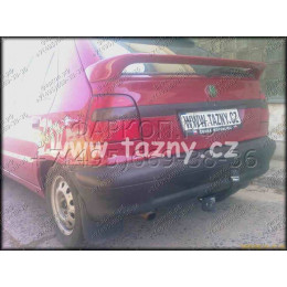 S-285 STEINHOF Фаркоп на Skoda Felicia хетчбек 3/5 дверей 1994-2001 без снятия и подрезки бампера. Тип шара: H (сварное крепление шара). Нагрузки: 1000/50 кг, масса ф
