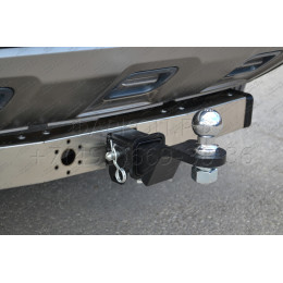 HVR-22-991124.00 PT GROUP Фаркоп оцинкованный с нержавеющей накладкой на Haval Dargo 2022- без подрезки бампера. Тип шара: E (легкосъемный шар под квадрат). Наг