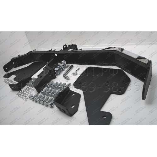 THI-15-991124.00 PT GROUP Фаркоп с нержавеющей накладкой на Sollers ST6 2023-, Sollers ST8 2025-, Toyota Hilux 2015-, JAC T6 2015-, JAC T8 2023-, JAC T8 Pro 2023- без подрезки бампера. Тип шара: E (легкосъемный шар под квадрат). Нагрузки: 3500/140 кг, мас