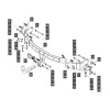 109166 BALTEX Фаркоп на Kia Sorento 2012-2020, Hyundai Santa Fe 2012-2018, Hyundai Grand Santa Fe 2014-2018. Невидимая подрезка бампера. Тип шара: A. Нагрузки: 2000/100 кг, масса фаркопа 17,1 кг (без электрики в комплекте)