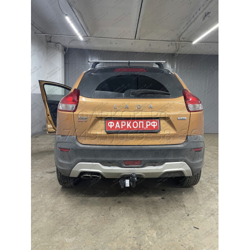 1240-A ORIS Фаркоп на Лада Х РЕЙ (Lada XRay) 2016-2022, Lada XRay Cross 2018-2022 без подрезки бампера. Тип шара: A. Нагрузки: 1200/75 кг, масса фаркопа 14,2 кг (без электрики в комплекте)