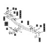 159352 TOWRUS Фаркоп на Nissan X-Trail T32 2014-2022 без выреза в бампере. Тип шара: EA (E с антистуком). Нагрузки: 2000/100 кг, масса фаркопа 24 кг (без электрики в комплекте)