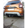 FA 0270-E Бизон Фаркоп на Renault Duster 2 2021-2022 без подрезки бампера. Тип шара: E (легкосъемный шар под квадрат). Нагрузки: 2500/100 кг, масса фаркопа 17 кг. Не комплектуется электрикой