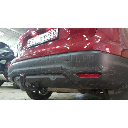 N-096 STEINHOF Фаркоп на Nissan Qashqai J11 (кроме версии со AdBlue) 2014-2018 без подрезки бампера. Тип шара: A. Нагрузки: 1800/100 кг, масса фаркопа 18,2 кг (без электрики в комплекте)
