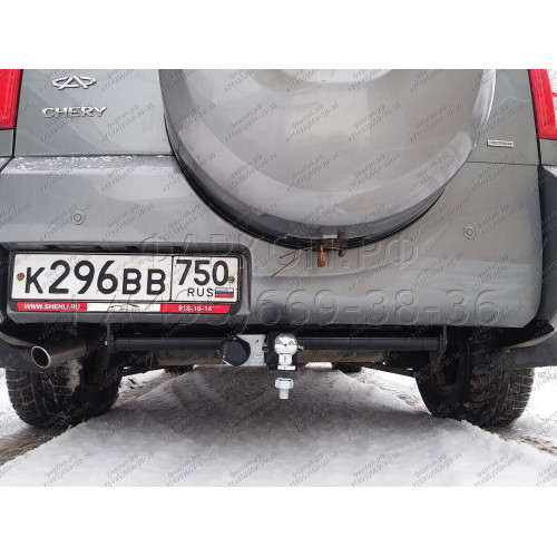 C105-AE Лидер-плюс ТСУ для Chery Tiggo (FL) 2011-2014, ТагАЗ Vortex Tingo (FL) 2010-2013, Lifan X60 2011-2021 без снятия и выреза бампера. Тип шара: AE. Нагрузки: 1000/75 кг, масса фаркопа 14,52 кг (без электрики в комплекте)