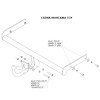 2185-A ORIS Фаркоп на Volkswagen Passat B6 седан 2005-2011. Необходима подрезка бампера. Тип шара: A. Нагрузки: 1500/50 кг, масса фаркопа 13,3 кг (без электрики в комплекте)