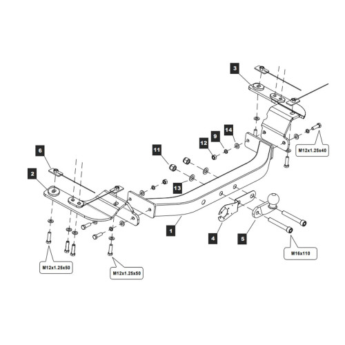 249496 BALTEX Фаркоп на Toyota Land Cruiser 200 2007-2021, Toyota Land Cruiser 200 Executive Lounge 2018-2021 без снятия и выреза бампера. Тип шара: F. Нагрузки: 3500/150 кг, масса фаркопа 25,9 кг (без электрики в комплекте)