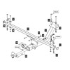 279530 TOWRUS Фаркоп на Lada Niva Legend 2021-, Lada 4x4 2006-2020, Lada 4x4 Urban 2014-2020, Lada Niva 1977-2006 без снятия и выреза бампера. Тип шара: EA (E с антистуком). Нагрузки: 800/50 кг, масса фаркопа 18,7 кг (без электрики в комплекте)