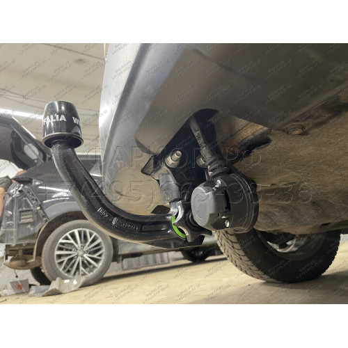 338130600001 WESTFALIA Фаркоп на Honda CR-V 2017-2022. Невидимый вырез в бампере. Тип шара: A. Нагрузки 2000/120 кг, масса фаркопа 26 кг