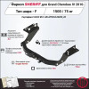 3894.21 SHERIFF Фаркоп на Jeep Grand Cherokee IV WK2 2010-2021 без подрезки бампера. Тип шара: F. Нагрузки: 1500/75 кг, масса фаркопа 24,5 кг (без электрики в комплекте)