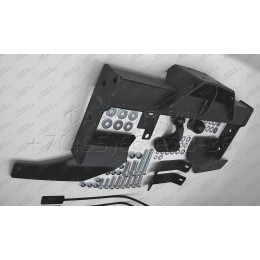 3970-F ORIS Фаркоп на Ford Transit со ступенькой 2000-2006 без выреза в бампере. Тип шара: F. Нагрузки: 2500/100 кг, масса фаркопа 22,8 кг (без электрики в комплекте