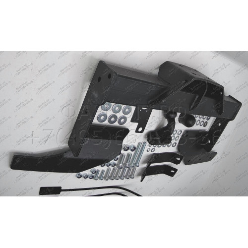 3970-F ORIS Фаркоп на Ford Transit со ступенькой 2000-2006 без выреза в бампере. Тип шара: F. Нагрузки: 2500/100 кг, масса фаркопа 22,8 кг (без электрики в комплекте)