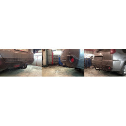 4371-A ORIS Фаркоп на Nissan X-Trail T31 2007-2015 без выреза в бампере. Тип шара: A. Нагрузки: 1500/75 кг, масса фаркопа 22,4 кг (без электрики в комплекте)