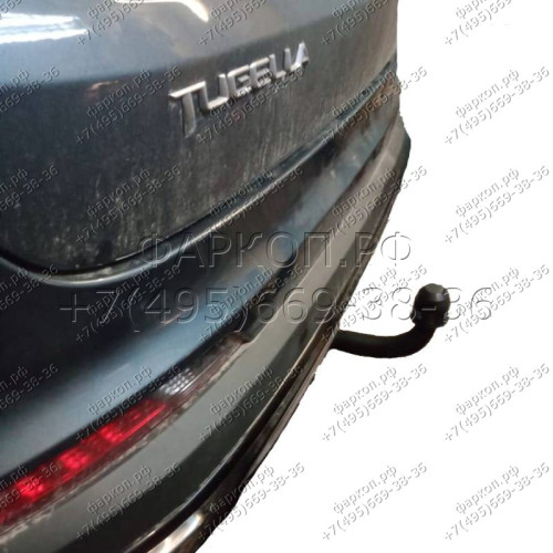8022 Трейлер Фаркоп для Geely Tugella 2020-2024, KnewStar 001 2024- без подрезки бампера. Тип шара: A. Нагрузки: 1500/60 кг (без электрики в комплекте)
