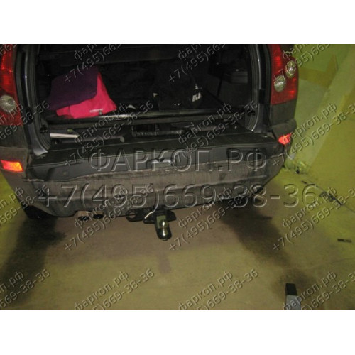 FA 0471-E Бизон Фаркоп на Volvo XC90 2003-2015. Требуется подрезка бампера. Тип шара: E (легкосъемный шар под квадрат). Нагрузки: 3000/120 кг. Не комплектуется электрикой