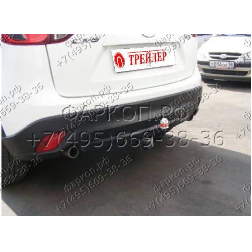 8600 Трейлер Фаркоп для Mazda CX-5 2011-2017, 2017-2025 без подрезки бампера. Тип шара: A. Нагрузки: 1200/60 кг, масса фаркопа 21 кг (без электрики в комплекте)
