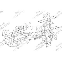 FA 0724-E Бизон Фаркоп на Hyundai Santa Fe 2012-2018, Kia Sorento II XM 2012-2020. Требуется подрезка бампера. Тип шара: E (легкосъемный шар под квадрат). Нагрузки: 3000/120 кг