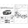 F.5713.004 BERG Фаркоп на Toyota Land Cruiser 200 (Executive, TRD) 2007-2021 без снятия и подрезки бампера. Тип шара: F. Нагрузки: 1500/75 кг, масса фаркопа 20 кг (без электрики в комплекте)