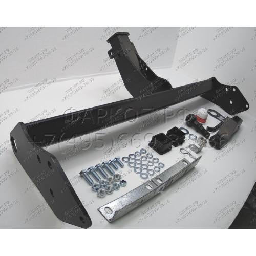 7121 Трейлер Фаркоп для Mitsubishi Pajero III 2000-2007, Mitsubishi Pajero IV 2007-2020. Требуется подрезка бампера. Тип шара: E (легкосъемный шар под квадрат). Нагрузки: 1800/75 кг, масса фаркопа 19,2 кг (без электрики в комплекте)