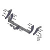 7160 Трейлер Фаркоп для Mitsubishi ASX 2010-2022, Citroen C4 Aircross 2012-2016, Peugeot 4008 2012-2016. Требуется подрезка бампера. Тип шара: A. Нагрузки: 1200/60 кг, масса фаркопа 17,8 кг (без электрики в комплекте)