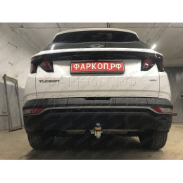 90916-A MOTODOR Фаркоп с оцинкованным шаром на Hyundai Tucson 2021-, Kia Sportage 2022- без выреза в бампере. Тип шара: A. Нагрузки 2000/100 кг, масса фаркопа 17,2 кг (без эле