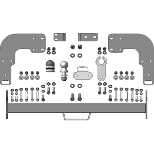 91202-FE MOTODOR Фаркоп с оцинкованным шаром на Mercedes Sprinter Classic без ступеньки 2013-2020, Mercedes Sprinter без ступеньки 1995-2006 без подрезки бампера. Тип шара: FE. Нагрузки 2000/100 кг, масса фаркопа 19,5 кг (без электрики в комплекте)