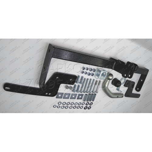 91717-A MOTODOR Фаркоп с оцинкованным шаром на Renault Logan Stepway 2019-2022, Renault Logan 2004-2014, 2014-2022 (без выреза в бампере), Renault Sandero 2014-2022, Renault Sandero Stepway 2014-2022 (необходима подрезка бампера). Тип шара: A. Нагрузки: 1