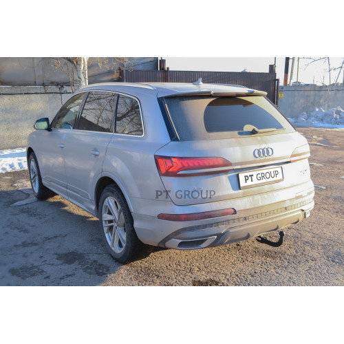 AUQ-15-991422.00 PT GROUP Фаркоп на Audi Q7 2015-, Audi Q8 2018-, Volkswagen Touareg 2018-. Необходима подрезка бампера. Тип шара: AV (вертикально-съемный с ключом). Нагрузки: 3500/140 кг, масса фаркопа 21 кг (без электрики в комплекте)